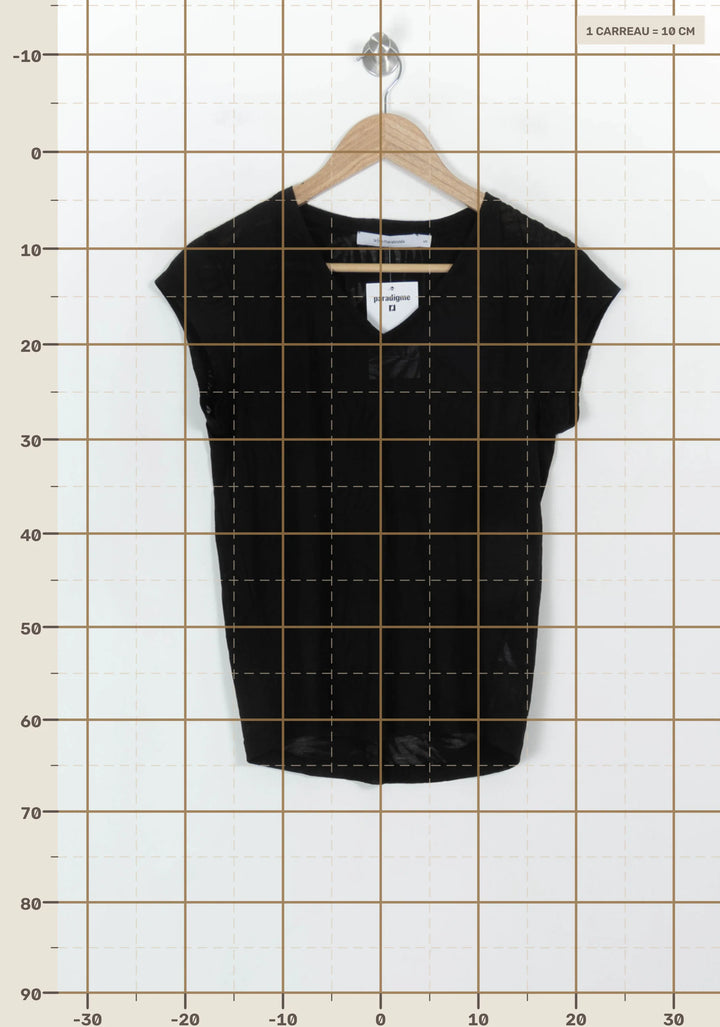 Tee-shirt Noir - Taille S/36 de la marque La Fée Maraboutée | PARAD117905 - Vendu par Paradigme - Image 4