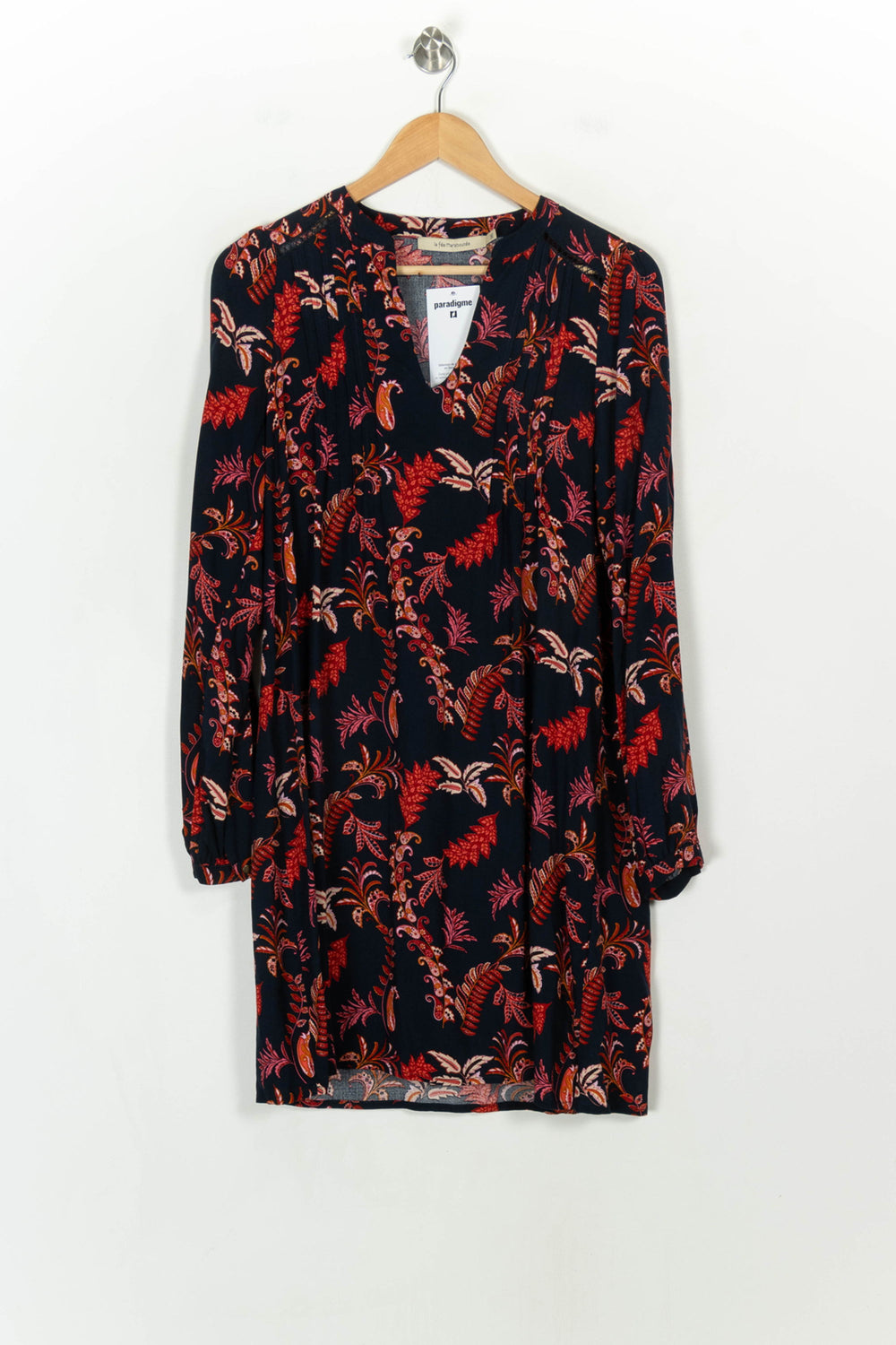 Robe Noire et Rouge - Taille S/36 de la marque La Fée Maraboutée | PARAD117906 - Vendu par Paradigme - Image 2