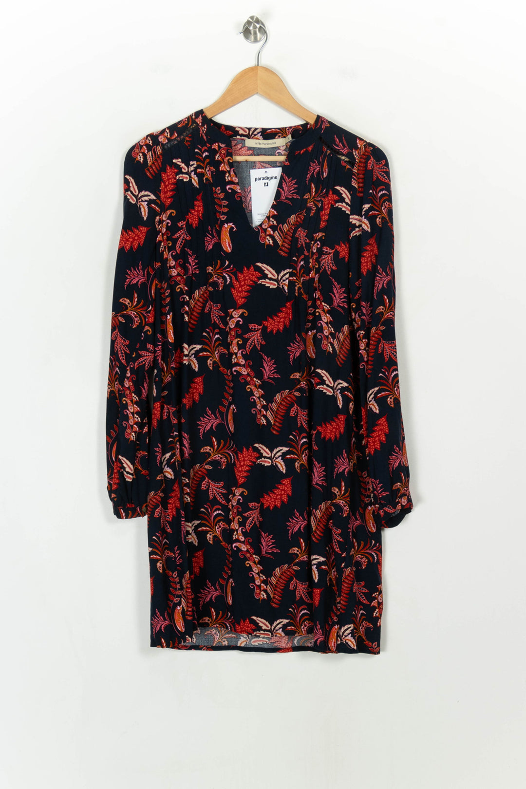 Robe Noire et Rouge - Taille S/36 de la marque La Fée Maraboutée | PARAD117906 - Vendu par Paradigme - Image 2