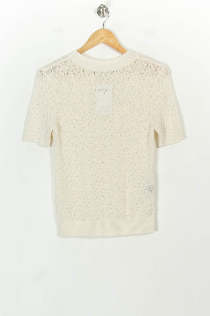 Pull Manches Courtes Beige - Taille L/40 de la marque Comptoir des Cotonniers | PARAD117907 - Vendu par Paradigme - Image 5