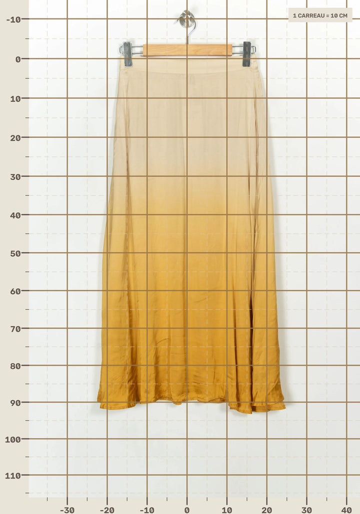 Jupe Longue Beige et Jaune - Taille S/36 de la marque Sud express | PARAD117909 - Vendu par Paradigme - Image 4
