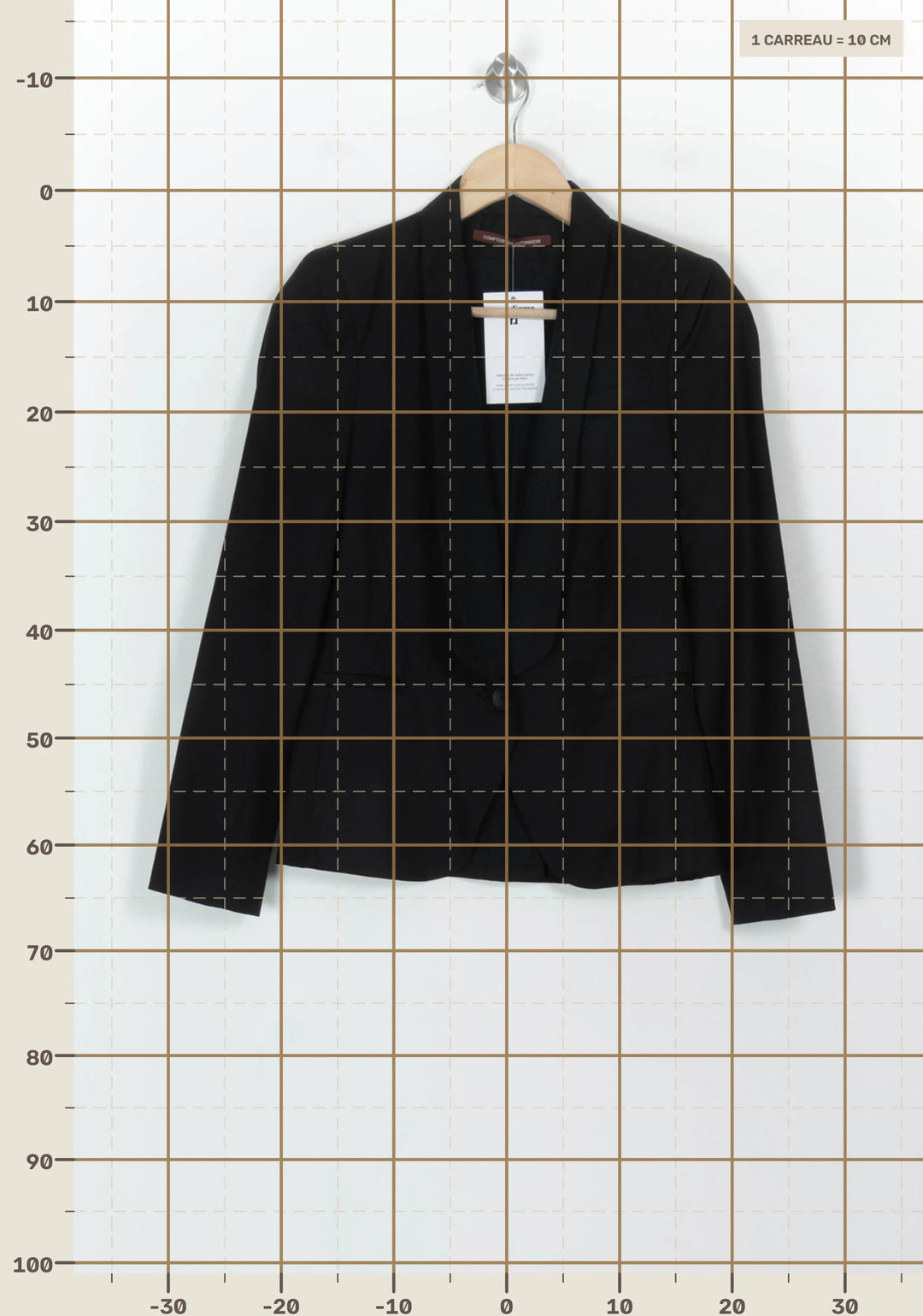 Blazer Noir - Taille XS/34 de la marque Comptoir des Cotonniers | PARAD117914 - Vendu par Paradigme - Image 4