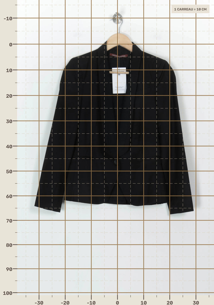 Blazer Noir - Taille XS/34 de la marque Comptoir des Cotonniers | PARAD117914 - Vendu par Paradigme - Image 4