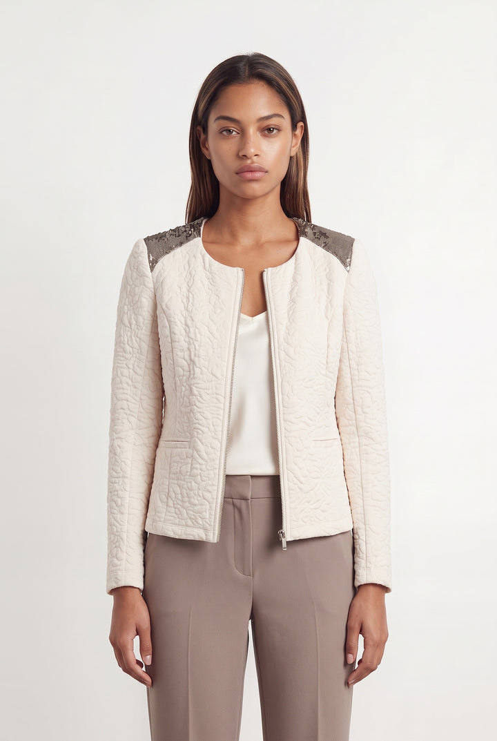 Veste Beige et Dorée - Taille XS/34 de la marque One Step | PARAD117915 - Vendu par Paradigme - Image 1