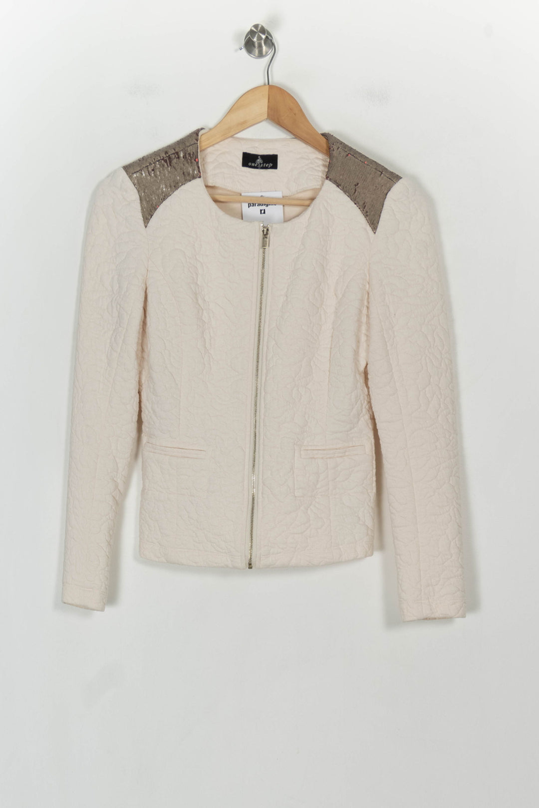 Veste Beige et Dorée - Taille XS/34 de la marque One Step | PARAD117915 - Vendu par Paradigme - Image 2