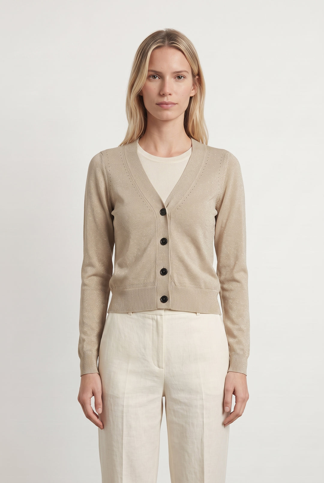 Cardigan Doré - Taille XS/34 de la marque ZAPA | PARAD117916 - Vendu par Paradigme - Image 1