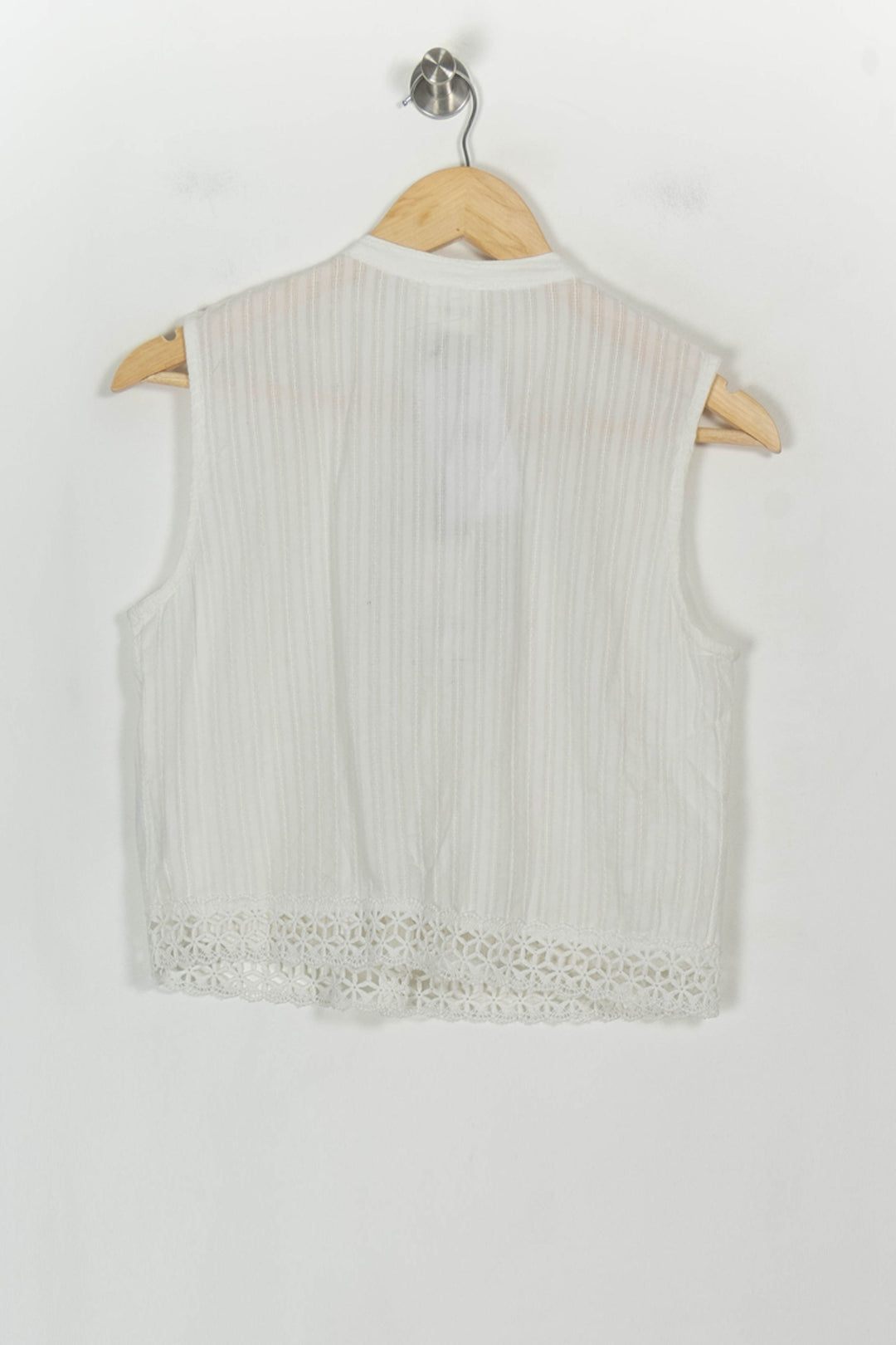 Blouse Sans Manches Blanche - Taille XS/34 de la marque Petite Mendigote | PARAD117917 - Vendu par Paradigme - Image 5