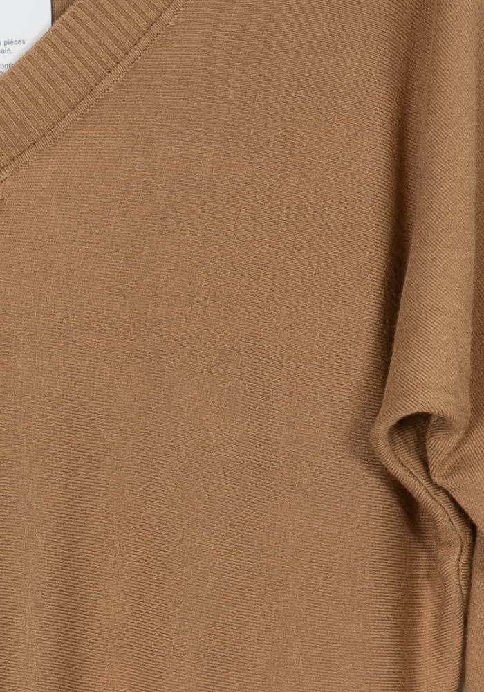 Pull Marron - Taille XS/34 de la marque Caroll | PARAD117919 - Vendu par Paradigme - Image 3