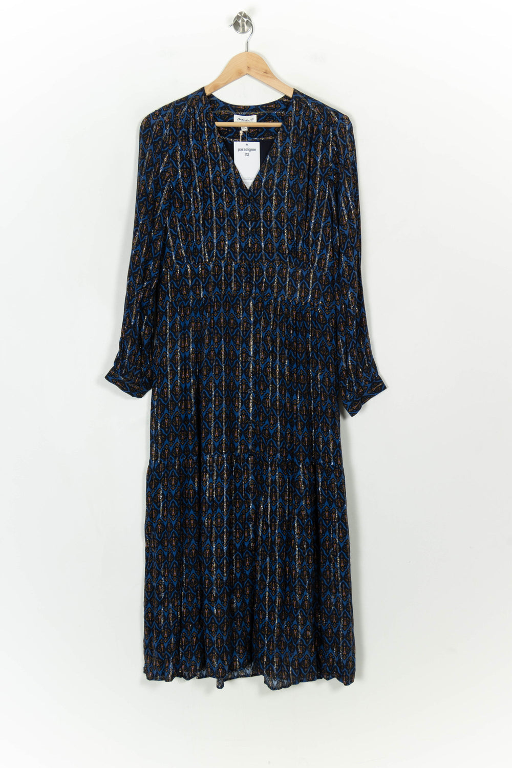 Robe Longue Bleue et Noire - Taille XL/42 de la marque Maison 123 | PARAD117920 - Vendu par Paradigme - Image 2