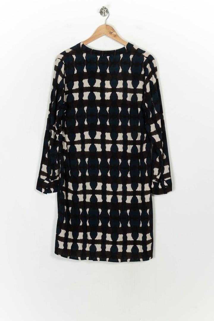 Robe Droite Noire et Blanche - Taille XL/42 de la marque La Fée Maraboutée | PARAD117921 - Vendu par Paradigme - Image 5