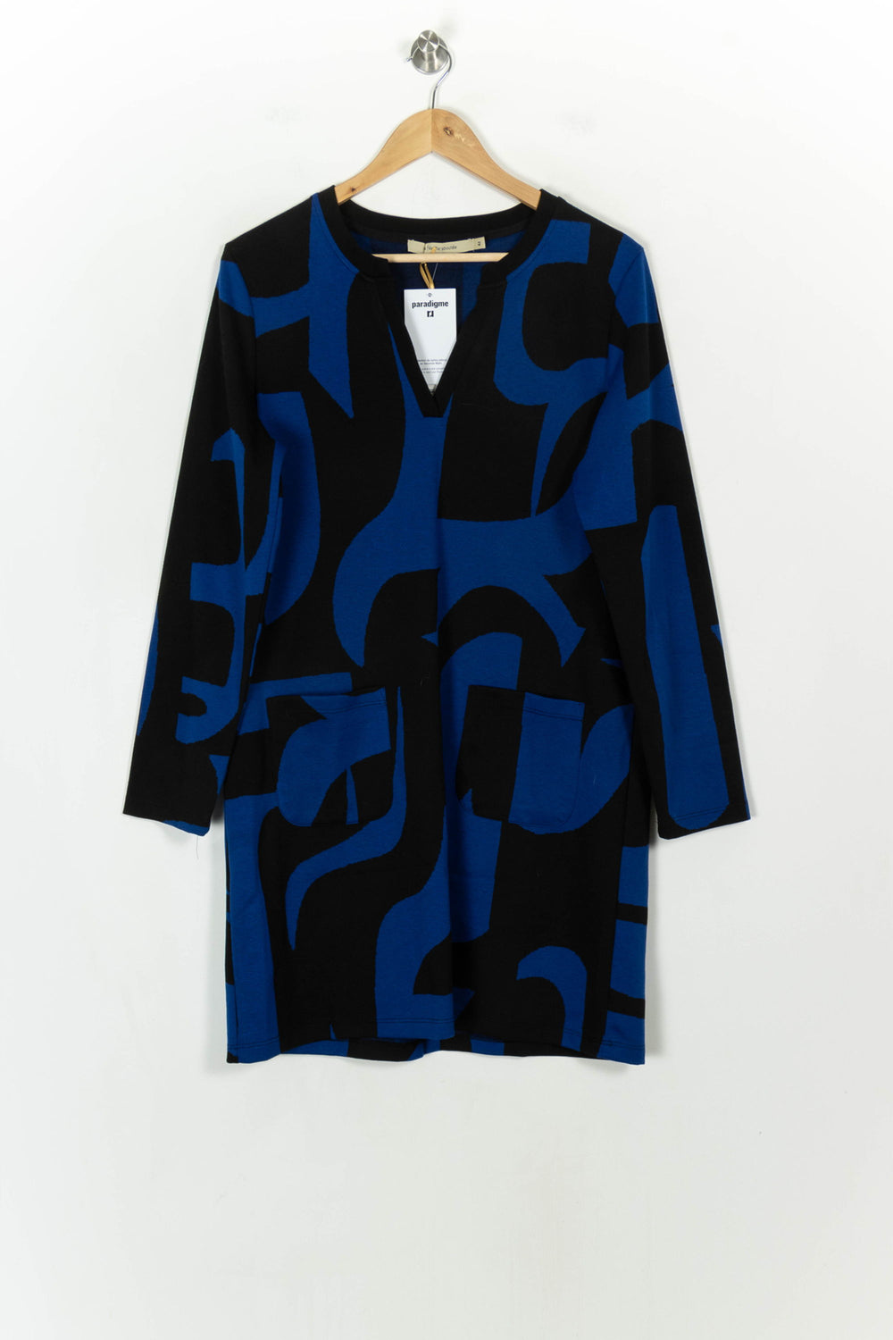 Robe Bleu et Noir - Taille XL/42 de la marque La Fée Maraboutée | PARAD117923 - Vendu par Paradigme - Image 2