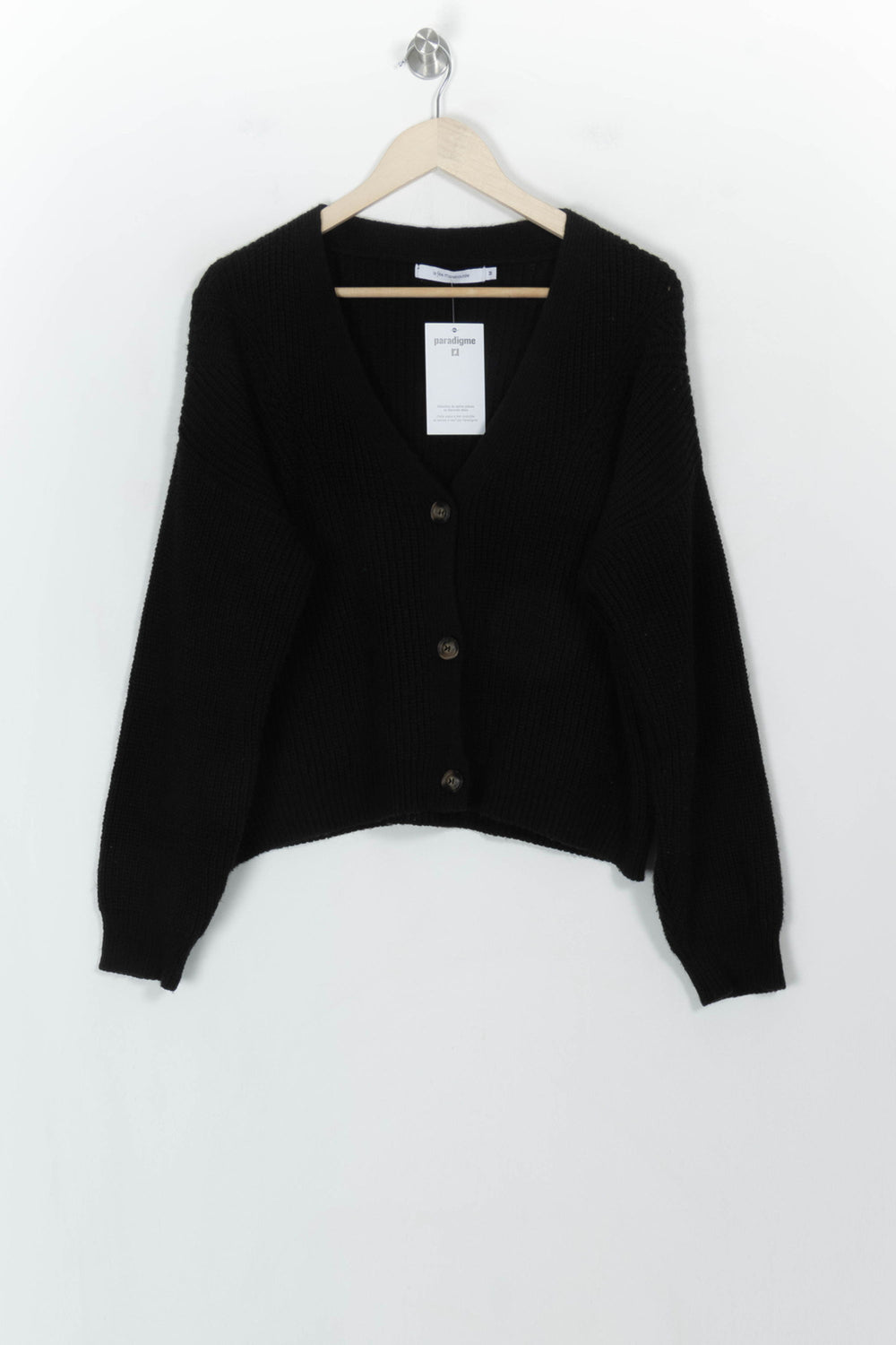 Cardigan Noir - Taille M/38 de la marque La Fée Maraboutée | PARAD117924 - Vendu par Paradigme - Image 2