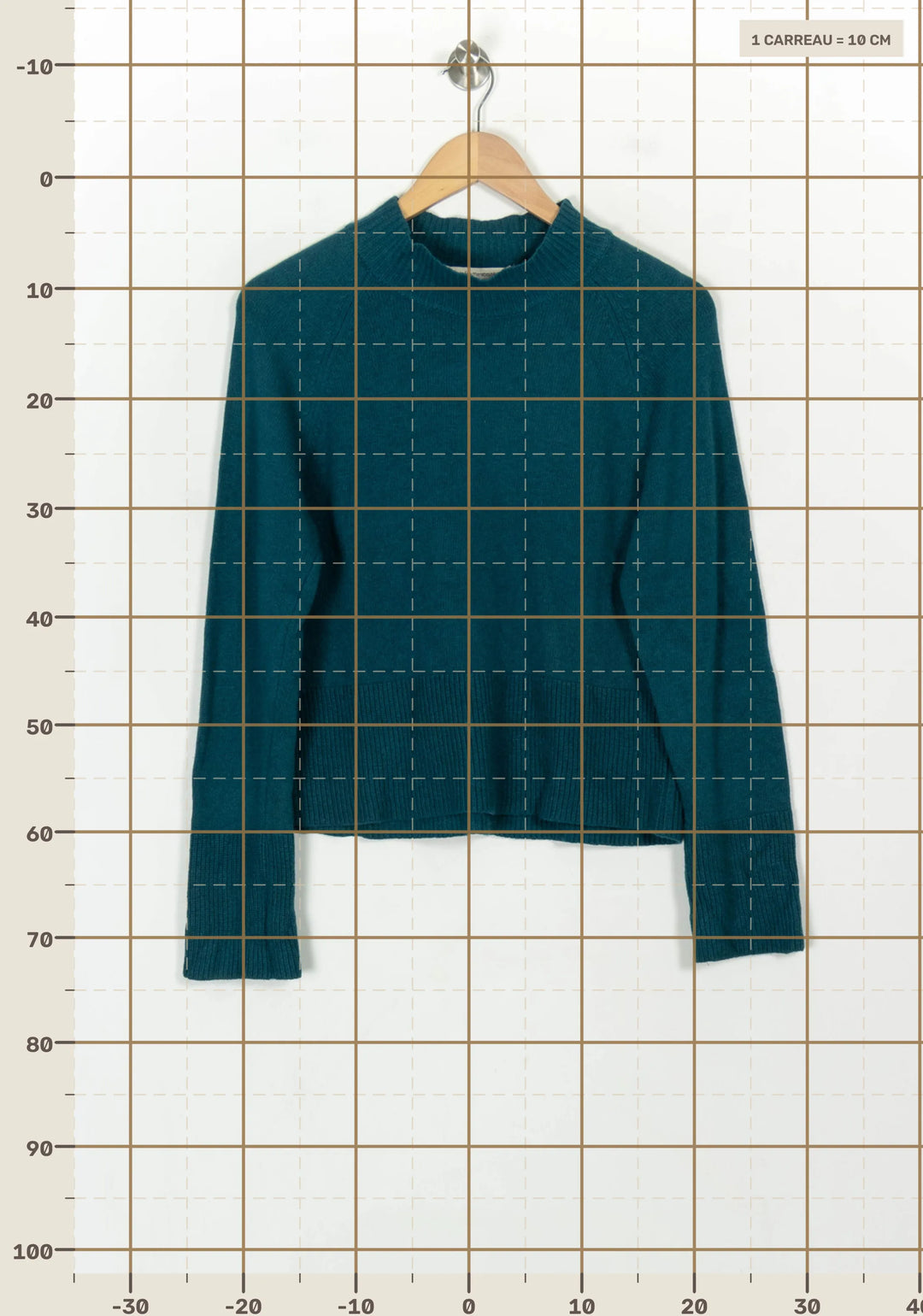 Pull Bleu - Taille S/36 de la marque La Fée Maraboutée | PARAD117925 - Vendu par Paradigme - Image 4