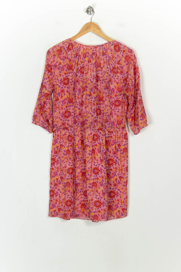 Robe Fleurie Rose et Rouge - Taille M/38 de la marque Sud express | PARAD117926 - Vendu par Paradigme - Image 5