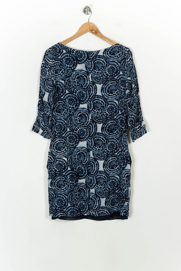 Robe Droite Bleue et Blanche - Taille M/38 de la marque Sud express | PARAD117928 - Vendu par Paradigme - Image 5