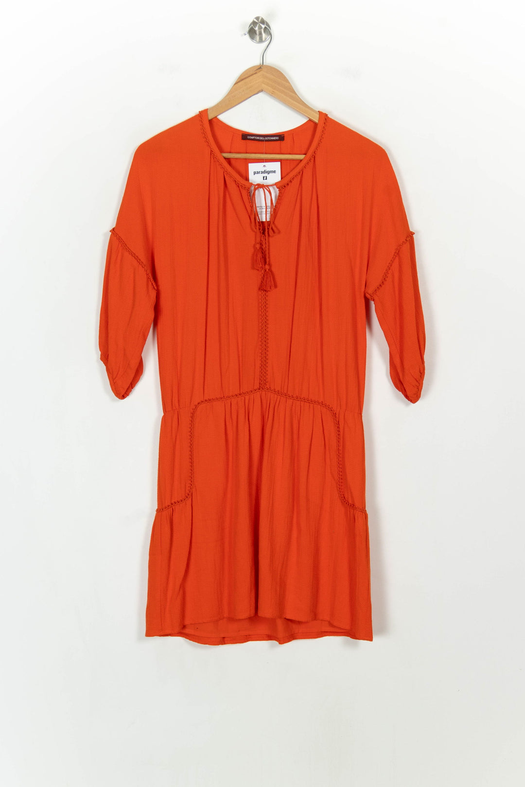Robe Tunique Rouge - Taille S/36 de la marque Comptoir des Cotonniers | PARAD117930 - Vendu par Paradigme - Image 2