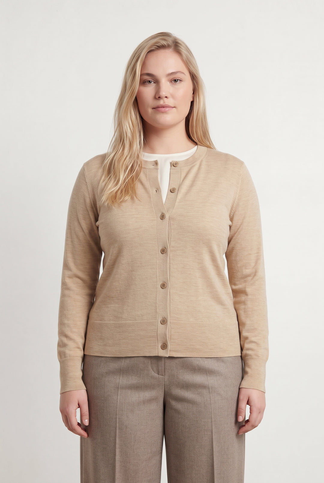 Cardigan Beige - Taille XL/42 de la marque Eric Bompard | PARAD117931 - Vendu par Paradigme - Image 1