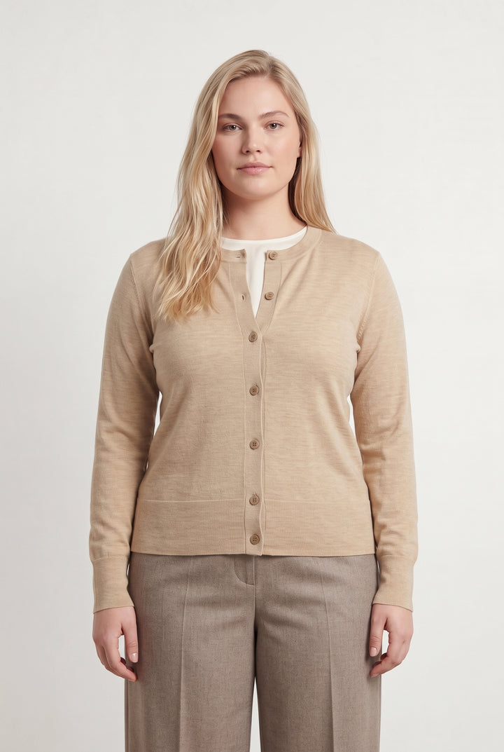 Cardigan Beige - Taille XL/42 de la marque Eric Bompard | PARAD117931 - Vendu par Paradigme - Image 1