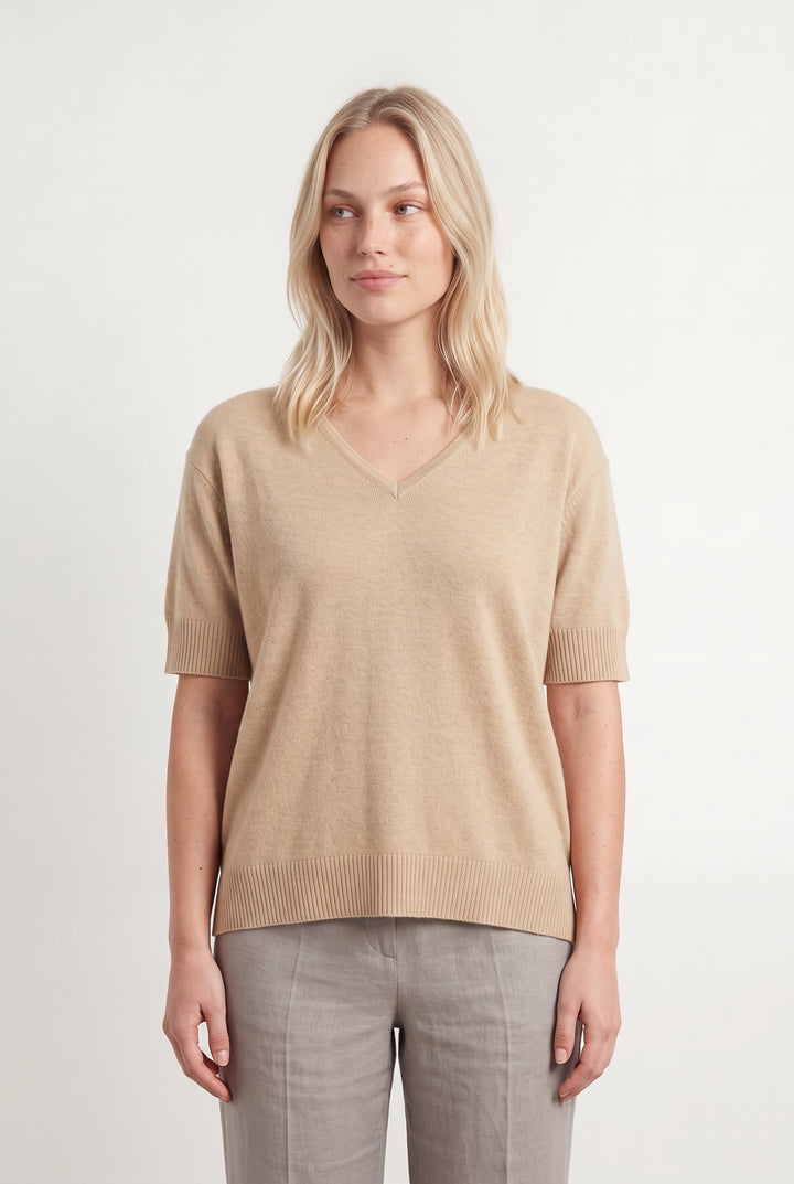 Pull Beige - Taille L/40 de la marque Eric Bompard | PARAD117932 - Vendu par Paradigme - Image 1