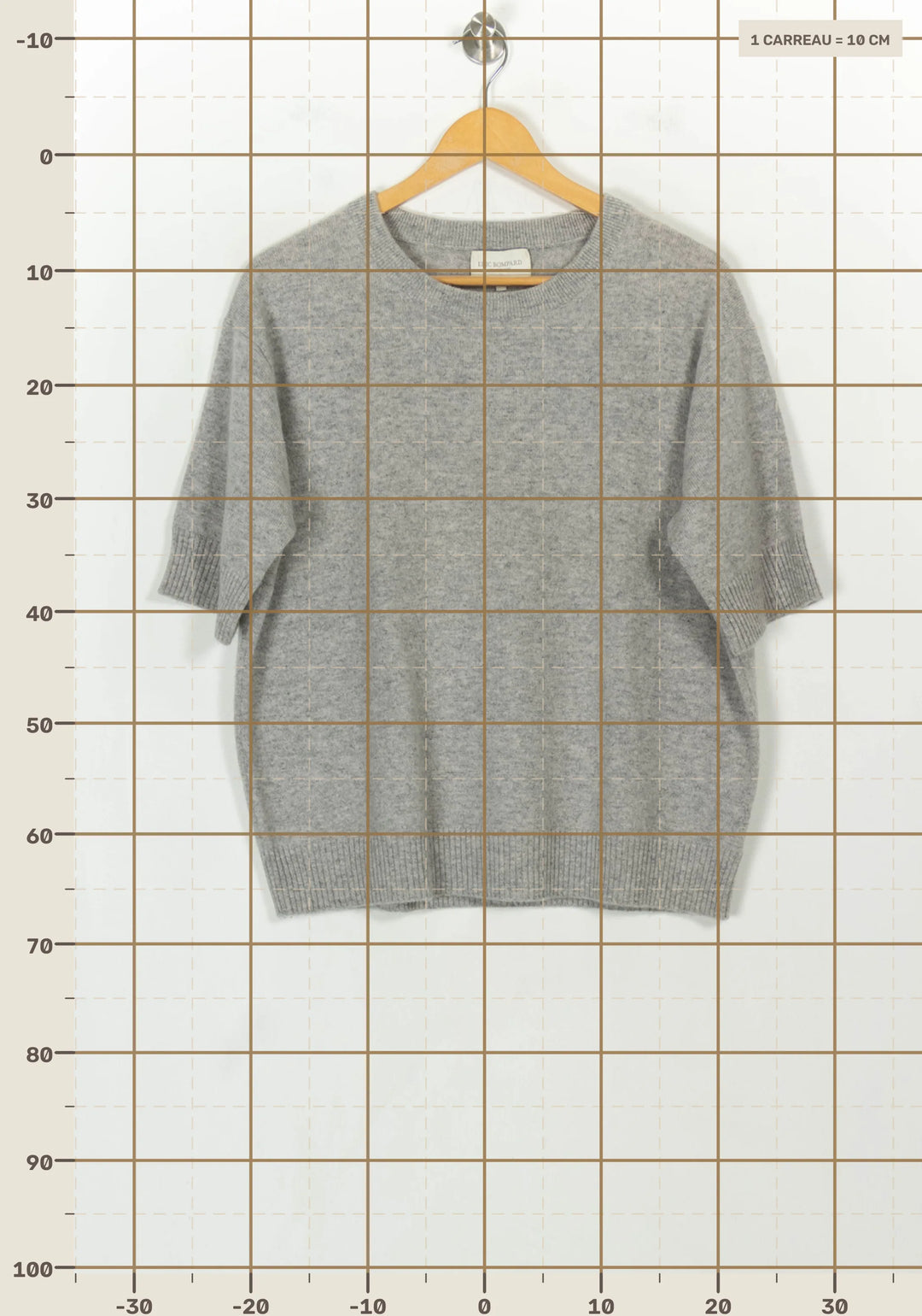 Pull Gris - Taille L/40 de la marque Eric Bompard | PARAD117934 - Vendu par Paradigme - Image 4