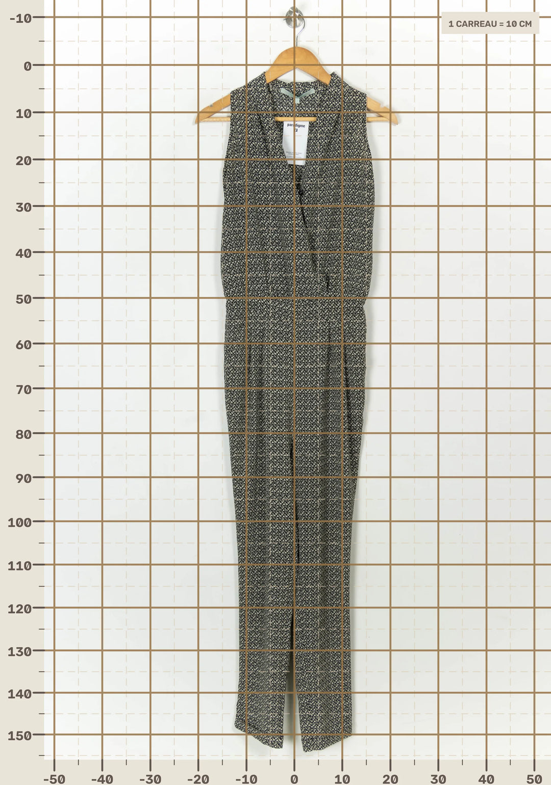 Combinaison Noire et Blanche - Taille S/36 de la marque La Fée Maraboutée | PARAD117939 - Vendu par Paradigme - Image 4
