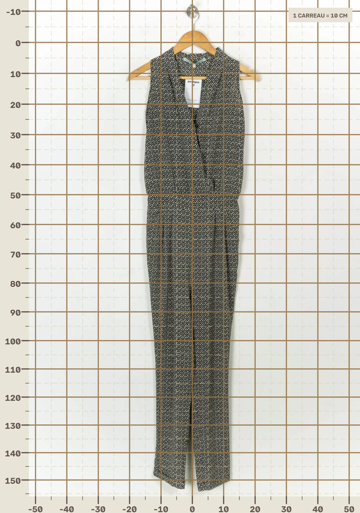 Combinaison Noire et Blanche - Taille S/36 de la marque La Fée Maraboutée | PARAD117939 - Vendu par Paradigme - Image 4
