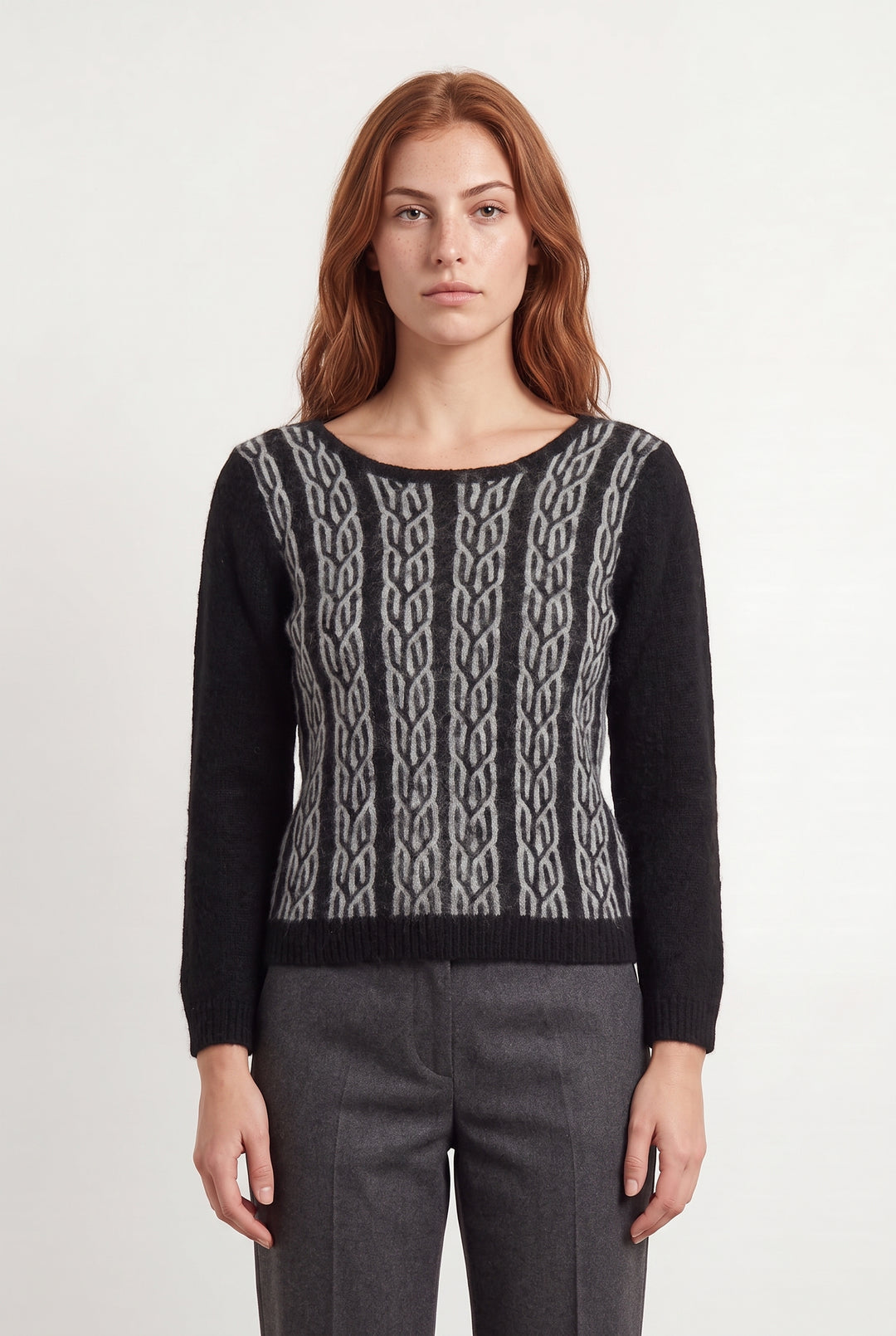 Pull Noir et Gris - Taille M/38 de la marque Comptoir des Cotonniers | PARAD117940 - Vendu par Paradigme - Image 1