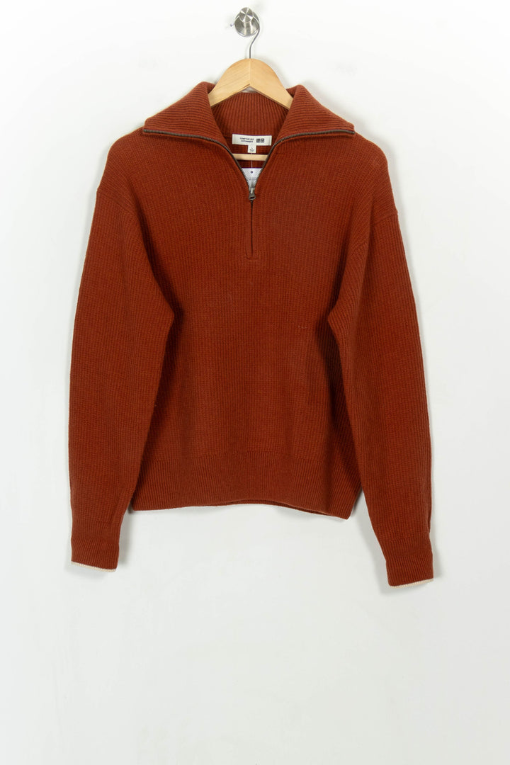 Pull Col Zippé Bordeaux - Taille L/40 de la marque Comptoir des Cotonniers | PARAD117944 - Vendu par Paradigme - Image 2