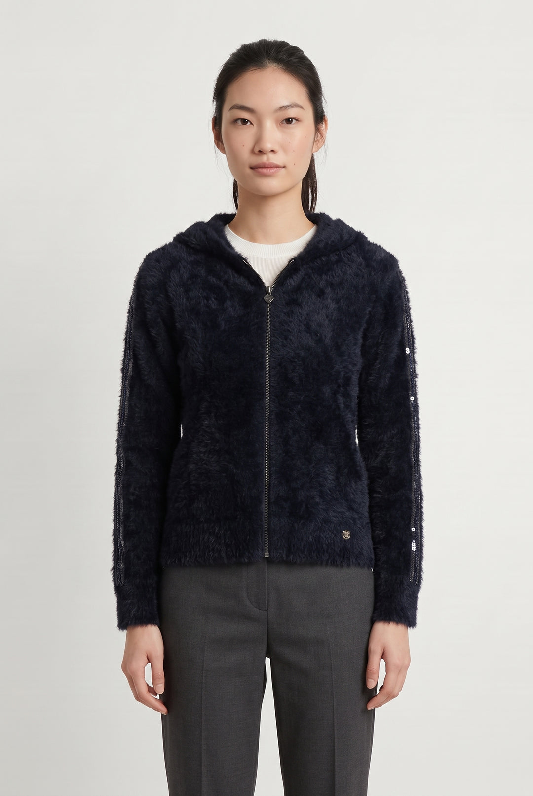 Veste Fourrée Bleue - Taille S/36 de la marque IKKS | PARAD117945 - Vendu par Paradigme - Image 1
