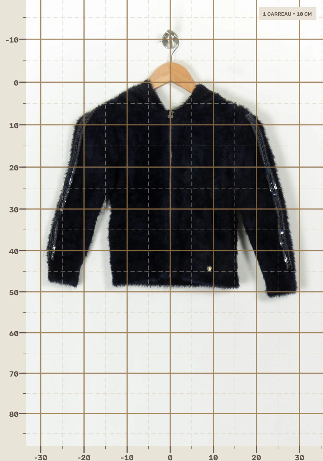Veste Fourrée Bleue - Taille S/36 de la marque IKKS | PARAD117945 - Vendu par Paradigme - Image 4