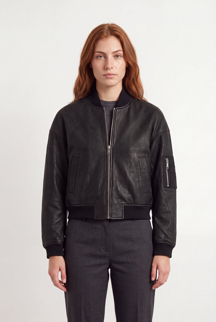 Blouson Noir - Taille S/36 de la marque IKKS | PARAD117955 - Vendu par Paradigme - Image 1