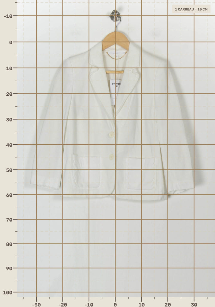 Blazer Blanc - Taille S/36 de la marque Vanessa Bruno | PARAD117956 - Vendu par Paradigme - Image 4