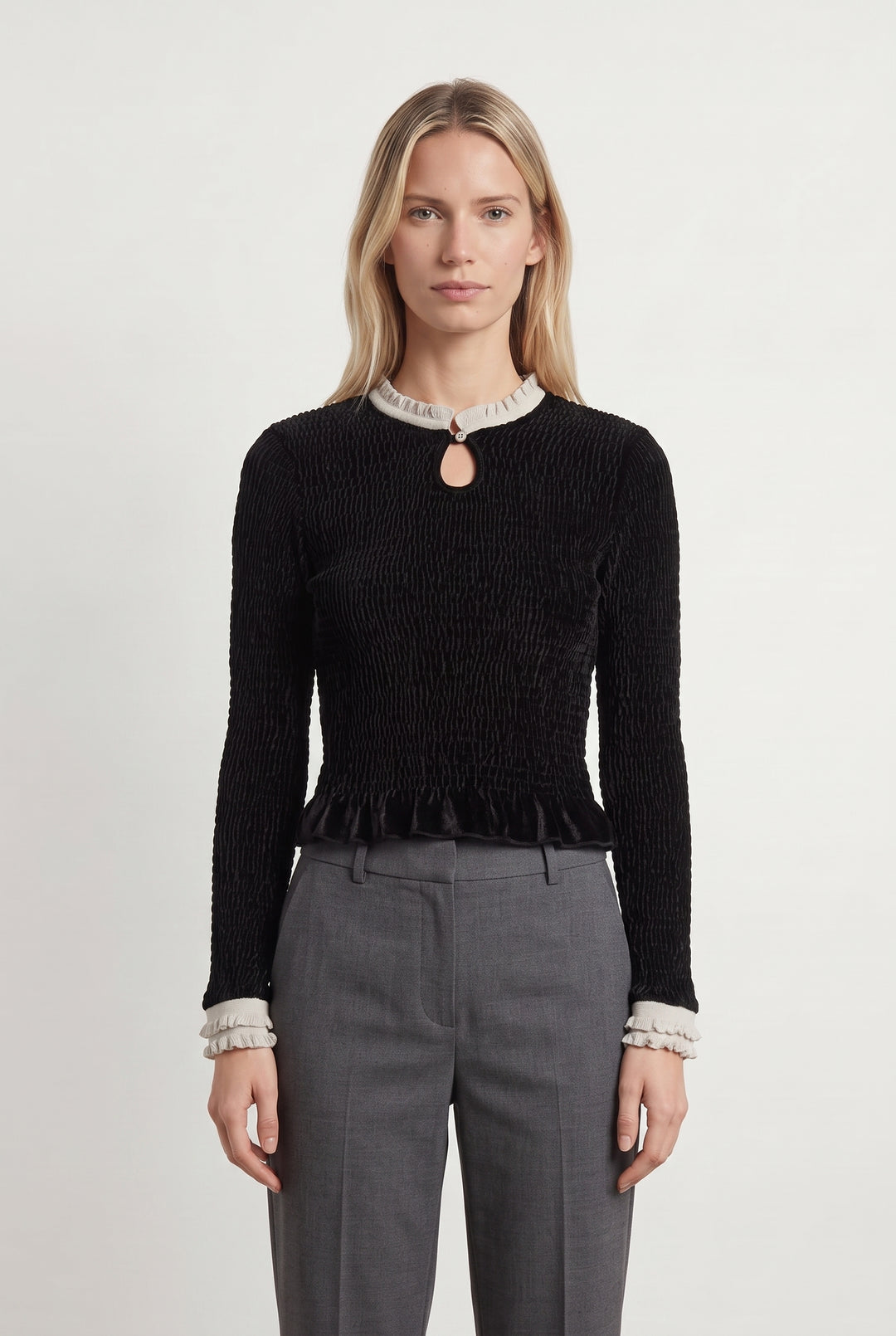 Pull Noir et Blanc - Taille S/36 de la marque Sandro | PARAD117957 - Vendu par Paradigme - Image 1