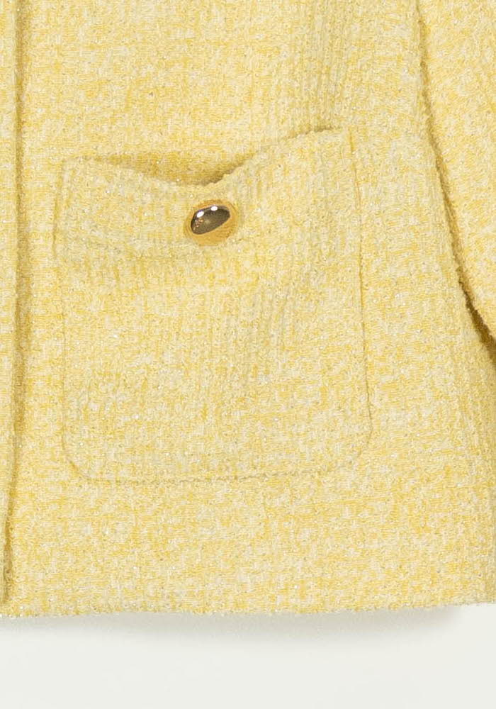 Veste Courte Jaune - Taille S/36 de la marque Maje | PARAD117959 - Vendu par Paradigme - Image 3