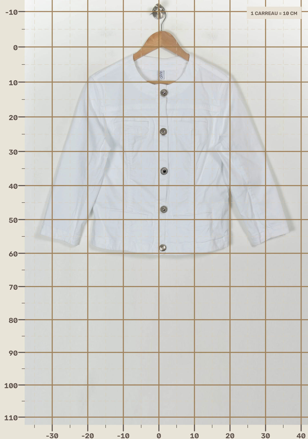 Veste Blanche - Taille XXL/44 de la marque Liu Jo | PARAD117960 - Vendu par Paradigme - Image 4