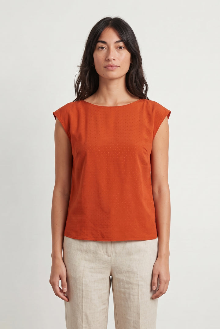Blouse Orange - Taille S/36 de la marque Ekyog | PARAD117964 - Vendu par Paradigme - Image 1