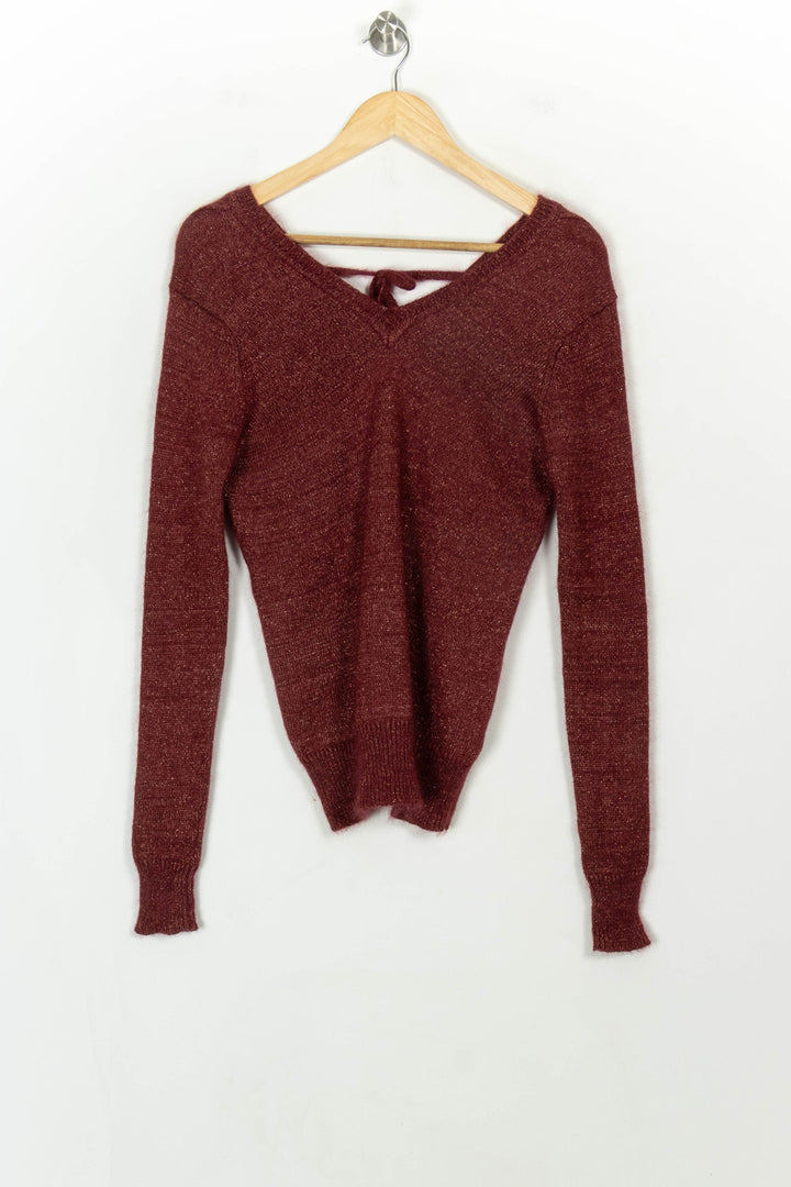 Pull Bordeaux - Taille S/36 de la marque Ekyog | PARAD117965 - Vendu par Paradigme - Image 2