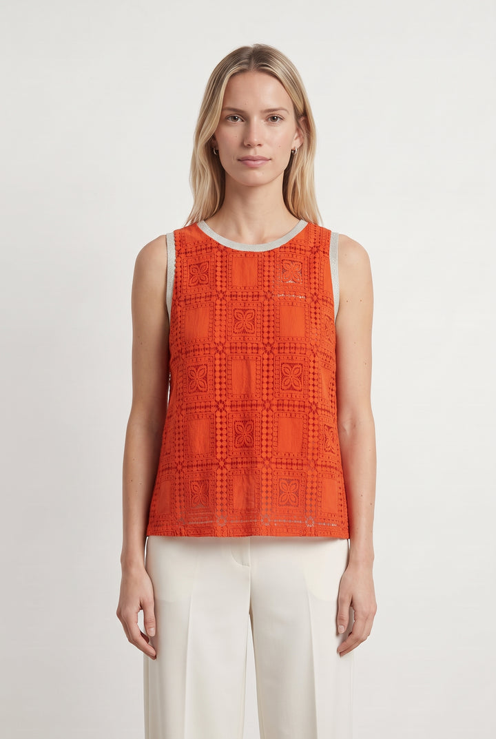Débardeur Rouge et Gris - Taille M/38 de la marque Imprevu | PARAD117966 - Vendu par Paradigme - Image 1