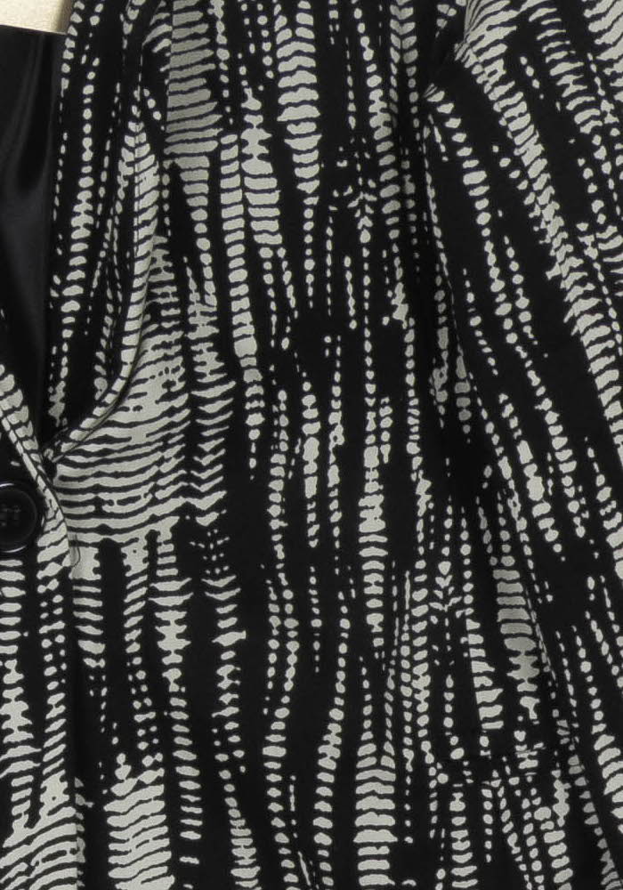 Veste Noire et Blanche - Taille S/36 de la marque La Fée Maraboutée | PARAD117967 - Vendu par Paradigme - Image 3
