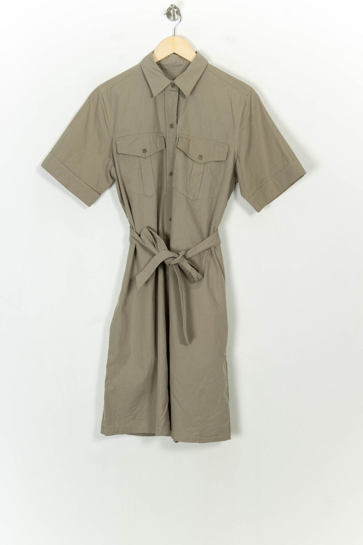 Robe Chemise Kaki - Taille XL/42 de la marque A.P.C. | PARAD117969 - Vendu par Paradigme - Image 2