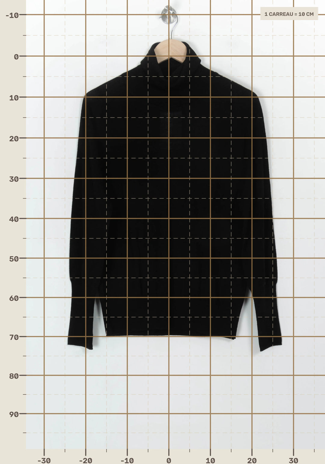 Pull Col Roulé Noir - Taille XL/42 de la marque Tara Jarmon | PARAD117970 - Vendu par Paradigme - Image 4