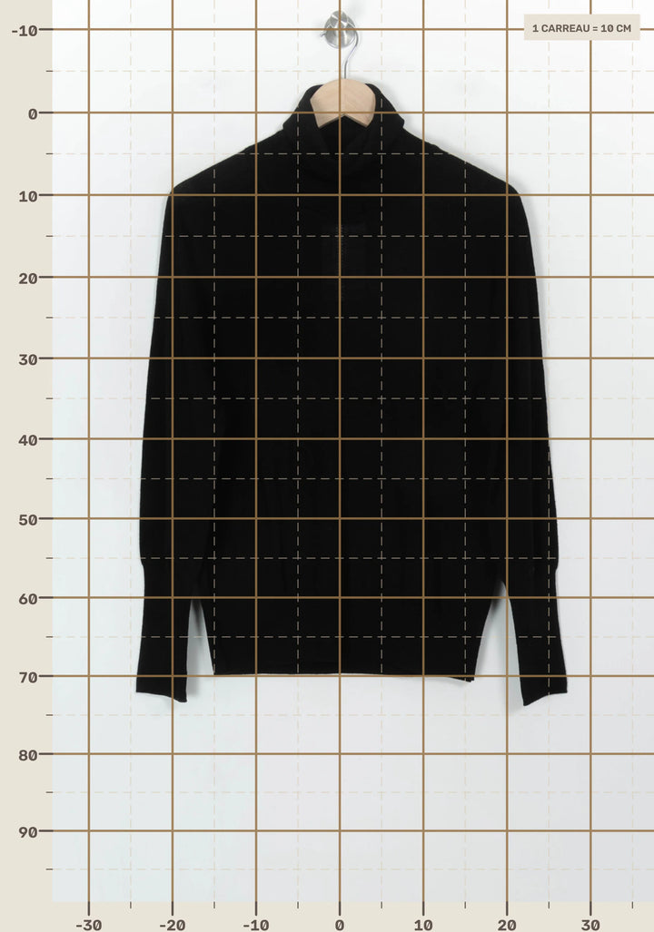Pull Col Roulé Noir - Taille XL/42 de la marque Tara Jarmon | PARAD117970 - Vendu par Paradigme - Image 4