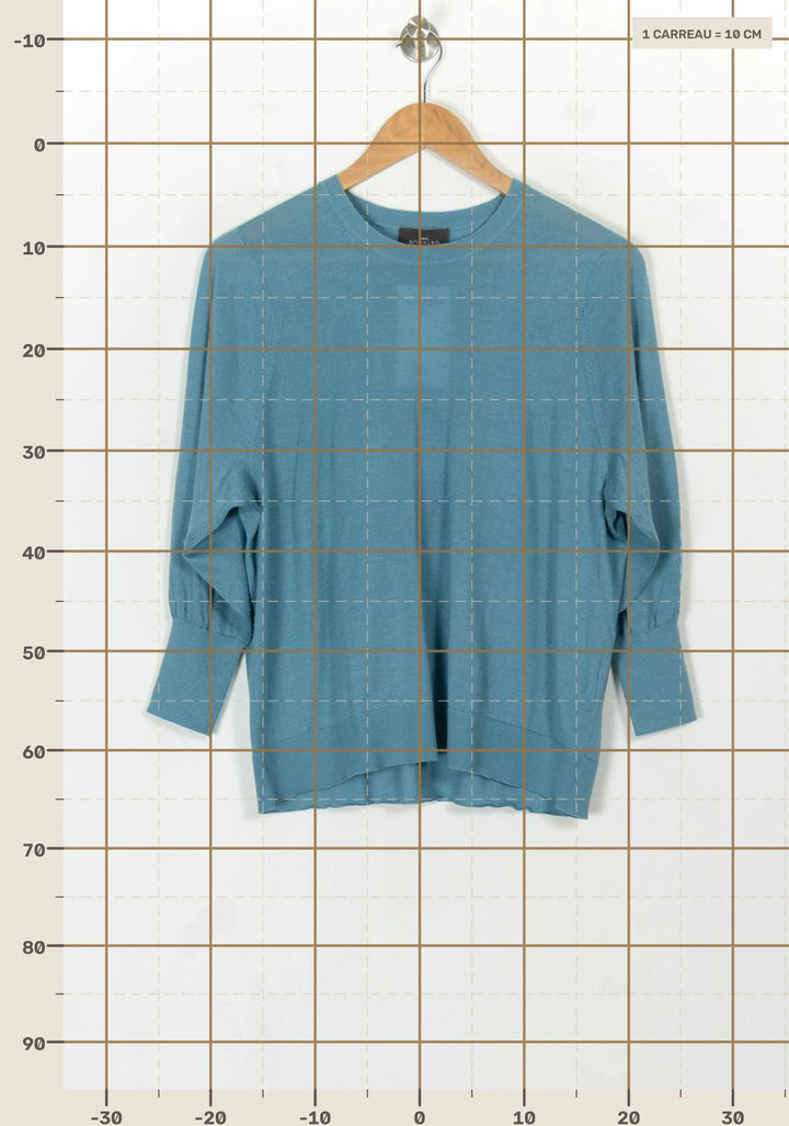 Pull Bleu - Taille M/38 de la marque Eric Bompard | PARAD117971 - Vendu par Paradigme - Image 4