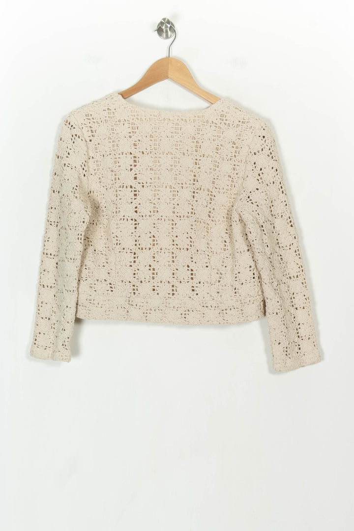 Veste En Dentelle Beige - Taille S/36 de la marque Maison 123 | PARAD117974 - Vendu par Paradigme - Image 5