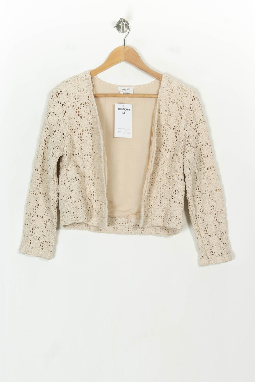 Veste En Dentelle Beige - Taille S/36 de la marque Maison 123 | PARAD117974 - Vendu par Paradigme - Image 2