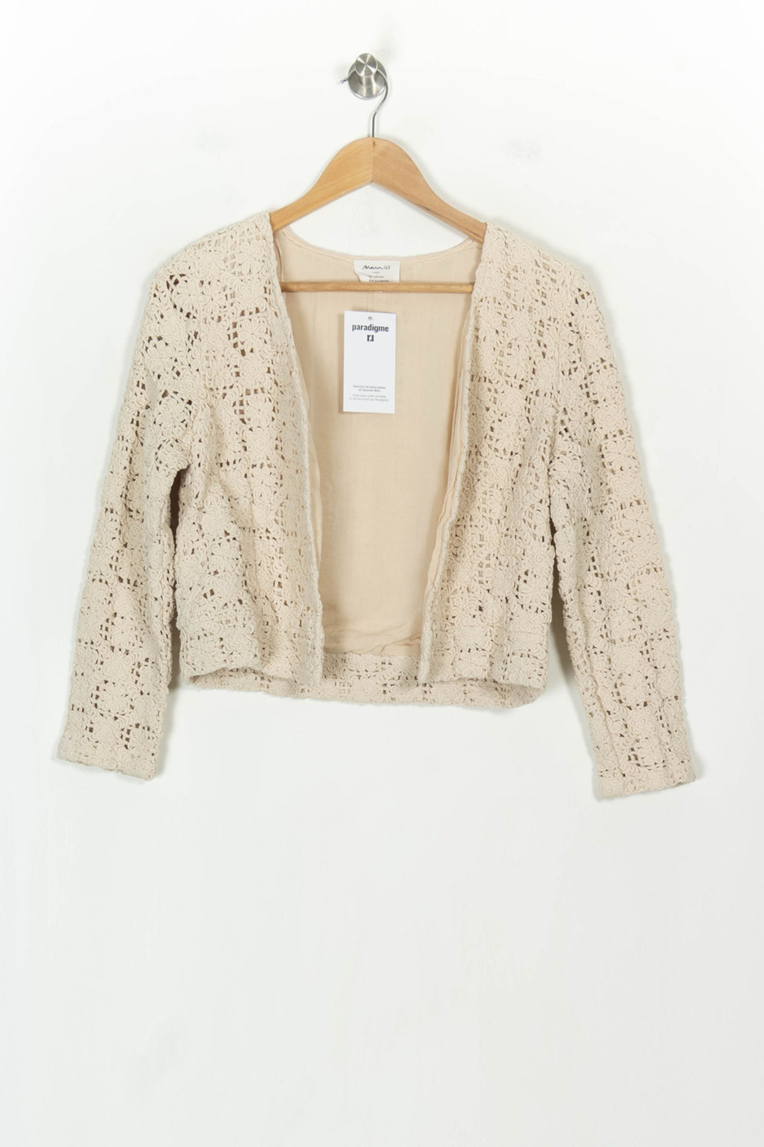 Veste En Dentelle Beige - Taille S/36 de la marque Maison 123 | PARAD117974 - Vendu par Paradigme - Image 2