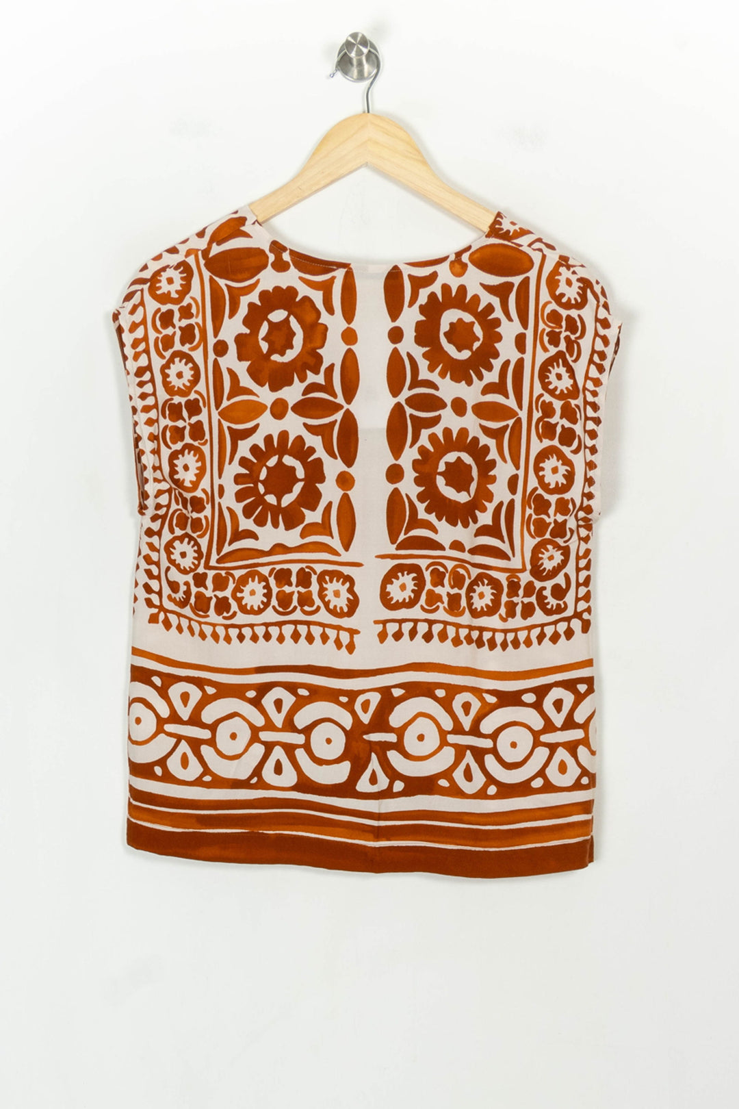 Blouse Orange et Blanche - Taille M/38 de la marque La Fée Maraboutée | PARAD117978 - Vendu par Paradigme - Image 5