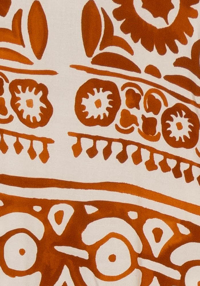 Blouse Orange et Blanche - Taille M/38 de la marque La Fée Maraboutée | PARAD117978 - Vendu par Paradigme - Image 3