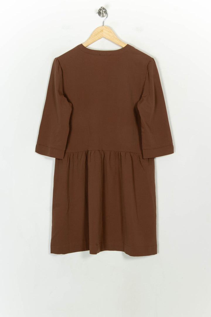 Robe Midi Marron - Taille S/36 de la marque Grace &amp; Mila | PARAD117980 - Vendu par Paradigme - Image 5