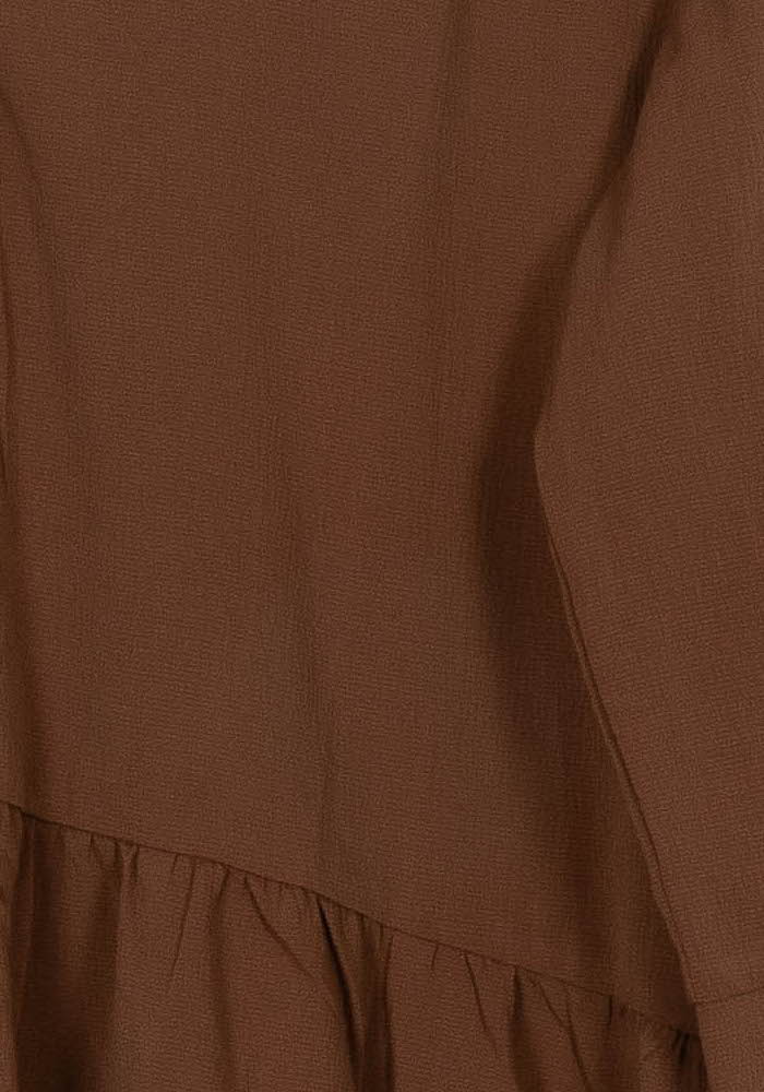 Robe Midi Marron - Taille S/36 de la marque Grace &amp; Mila | PARAD117980 - Vendu par Paradigme - Image 3